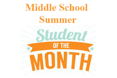 MS Summer Students of the Month